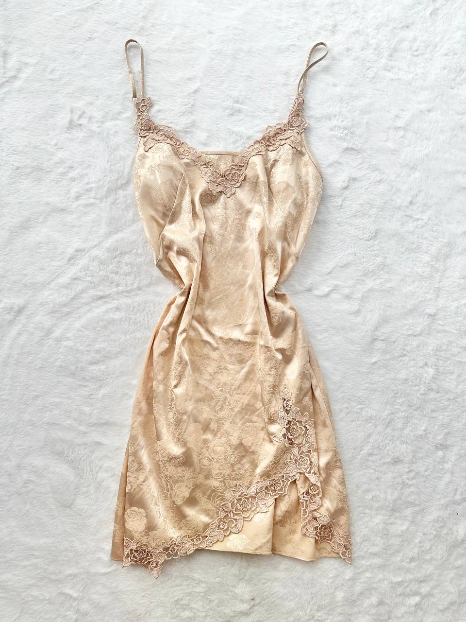 golden hour champagne slip dress