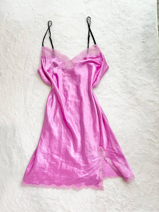 vintage y2k victoria's secret purple fairy slip dress