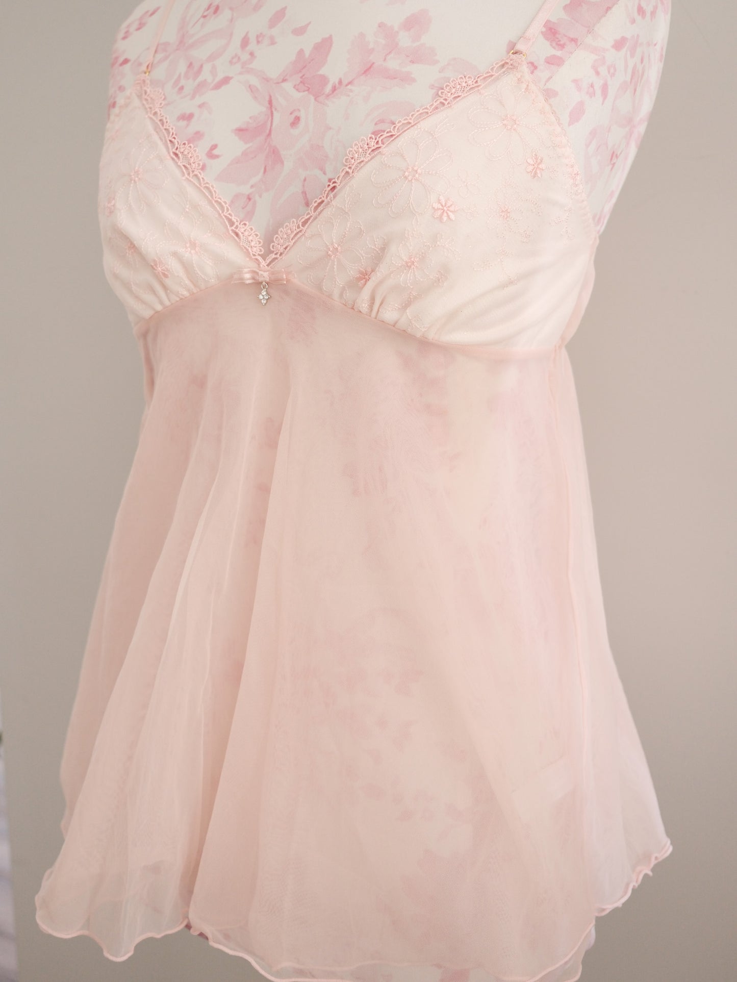 pink coral babydoll