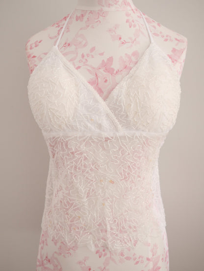 seashell sequin camisole