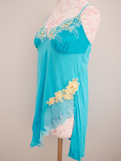 azure mermaid slip
