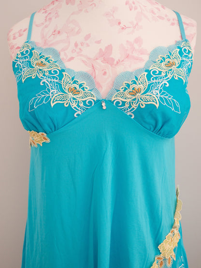 azure mermaid slip