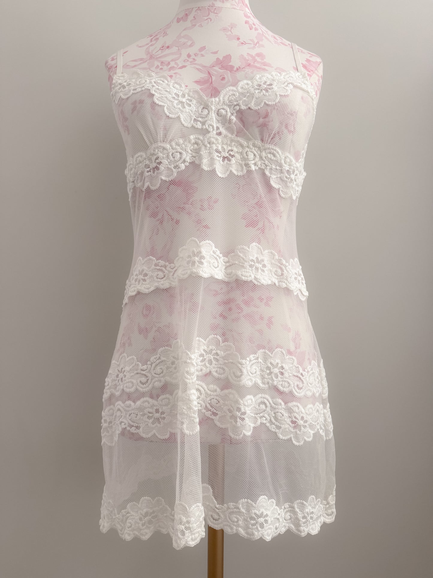 vanilla bean champagne slip dress