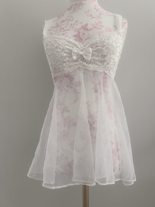 white jasmine spritz martini slip dress