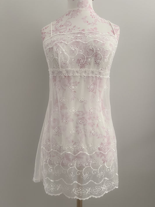 white fig fizz sangria slip dress