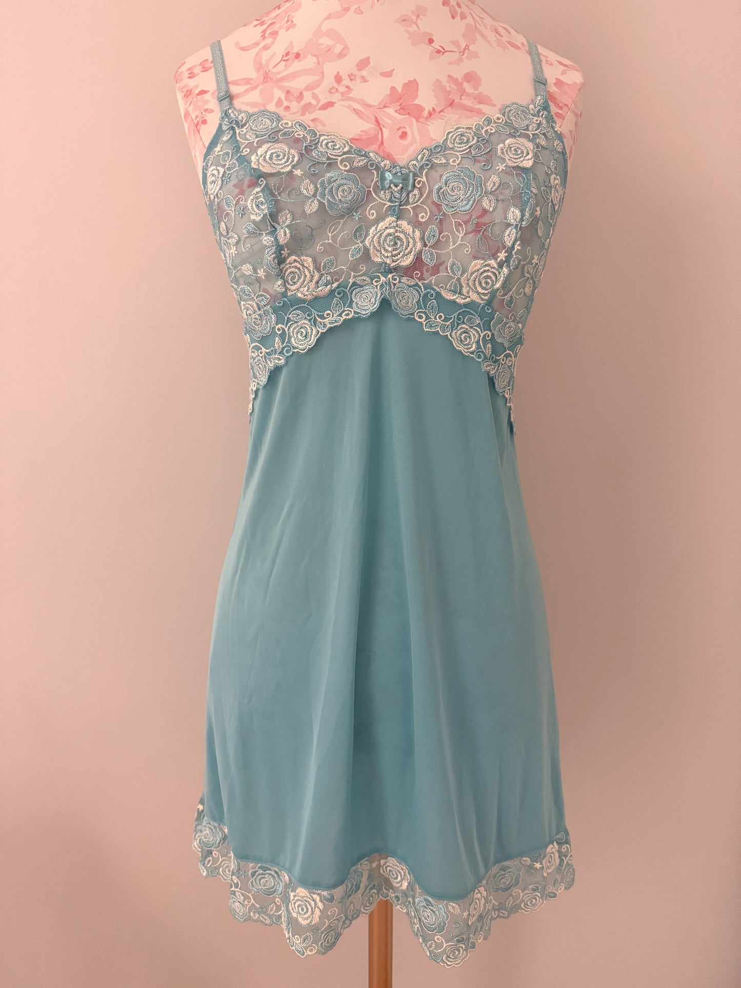 blueberry petal amaretto slip dress