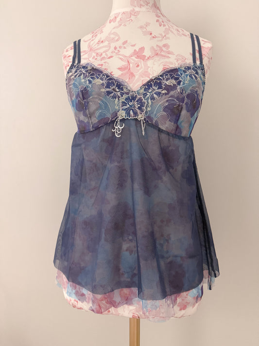 periwinkle dusk bloom martini camisole