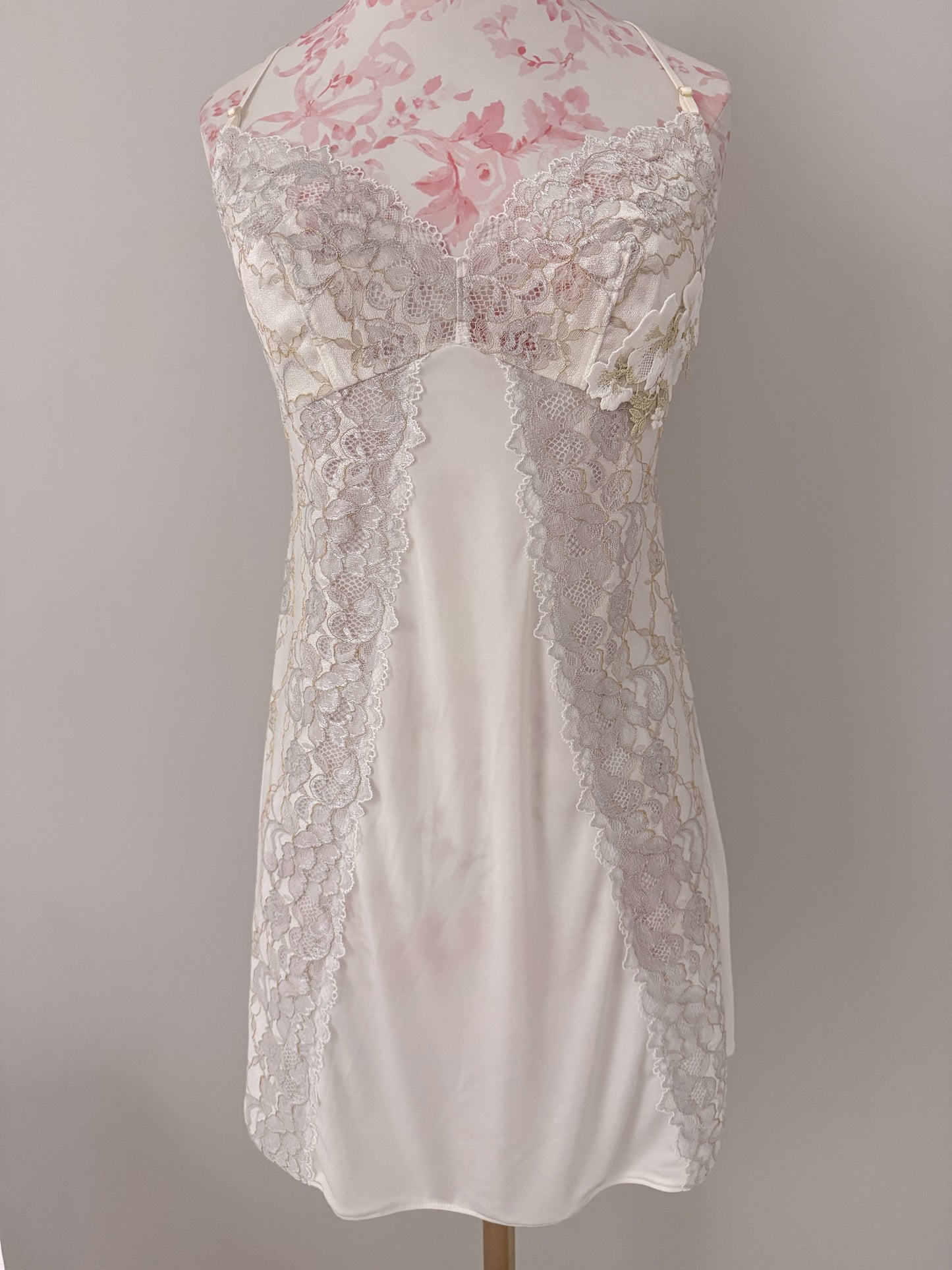 ivory frost lace liqueur babydoll
