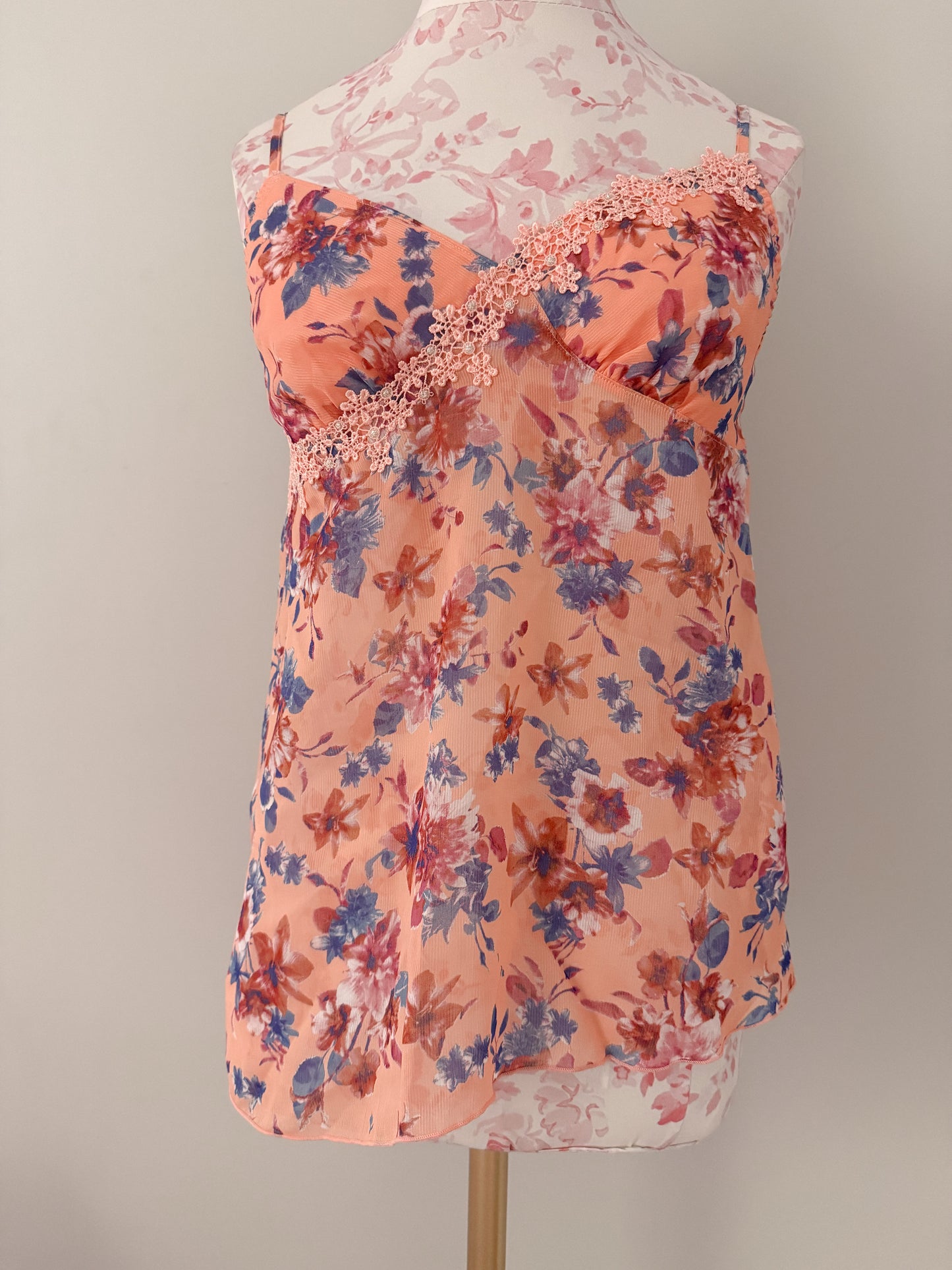 coral blossom prosecco cocktail camisole