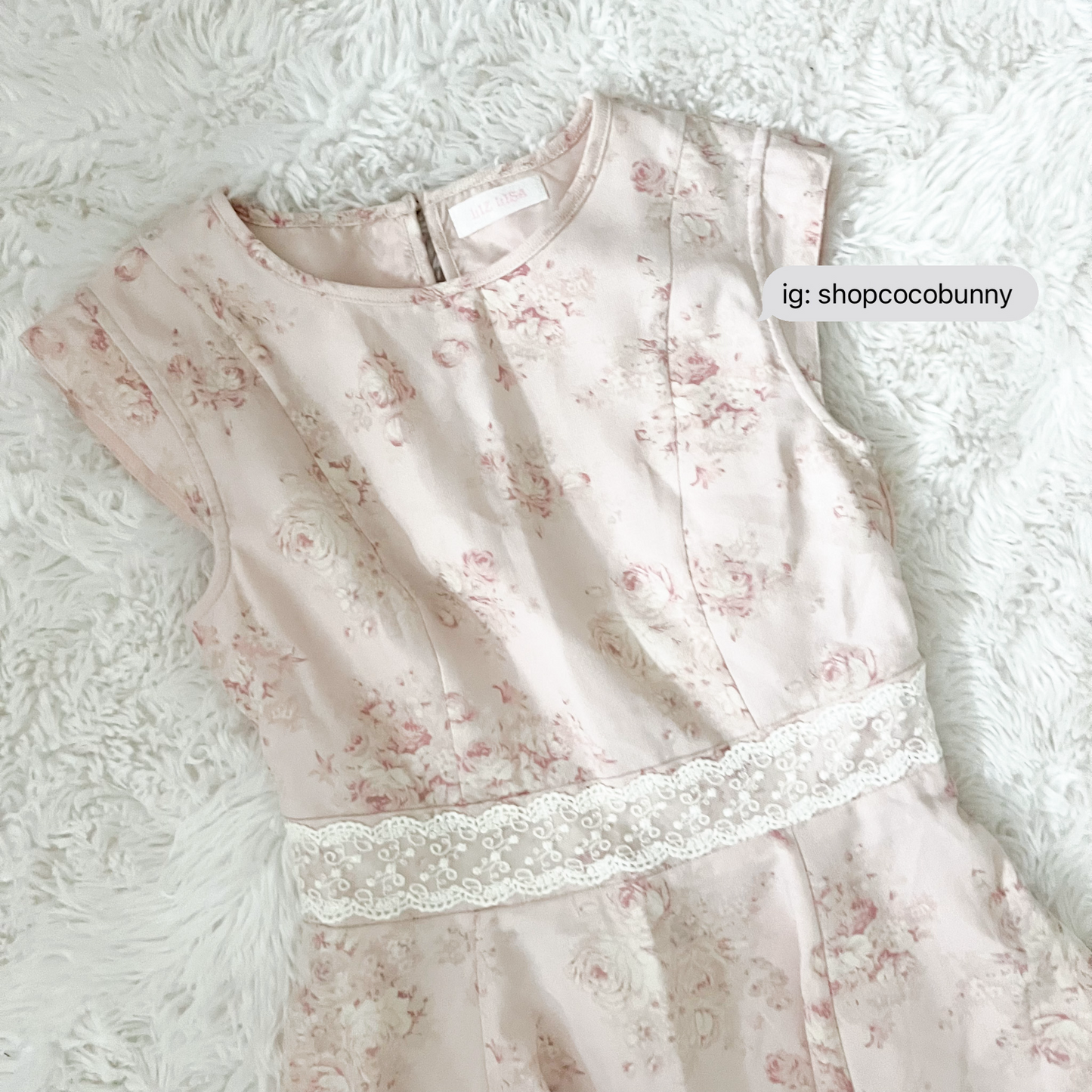 japanese brand pink floral dress
