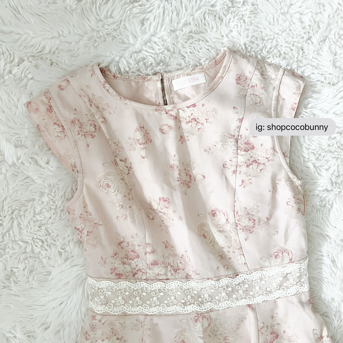 japanese brand pink floral dress