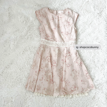 japanese brand pink floral dress