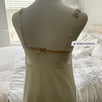 vanilla ice floral embroidery slip dress