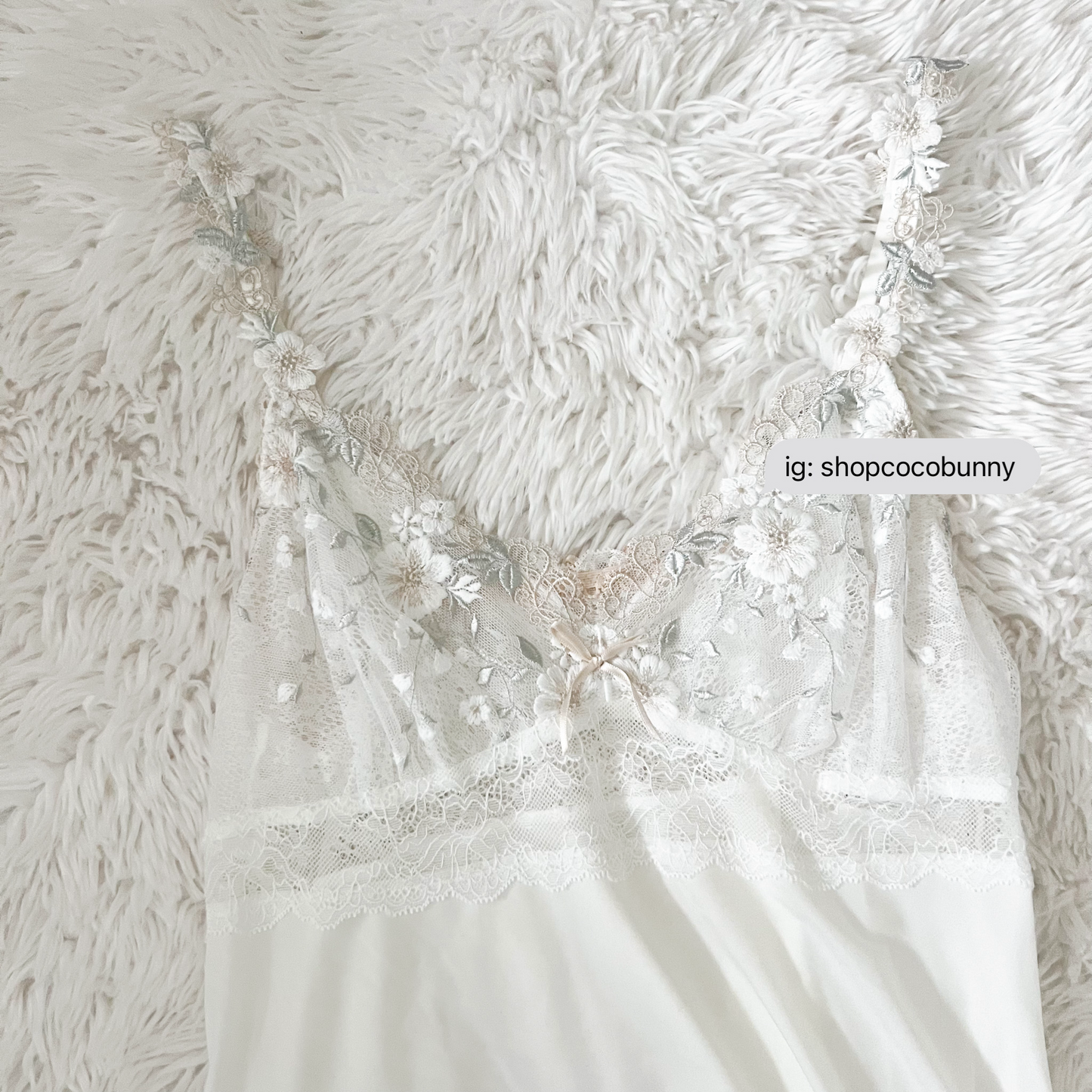 vanilla ice floral embroidery slip dress