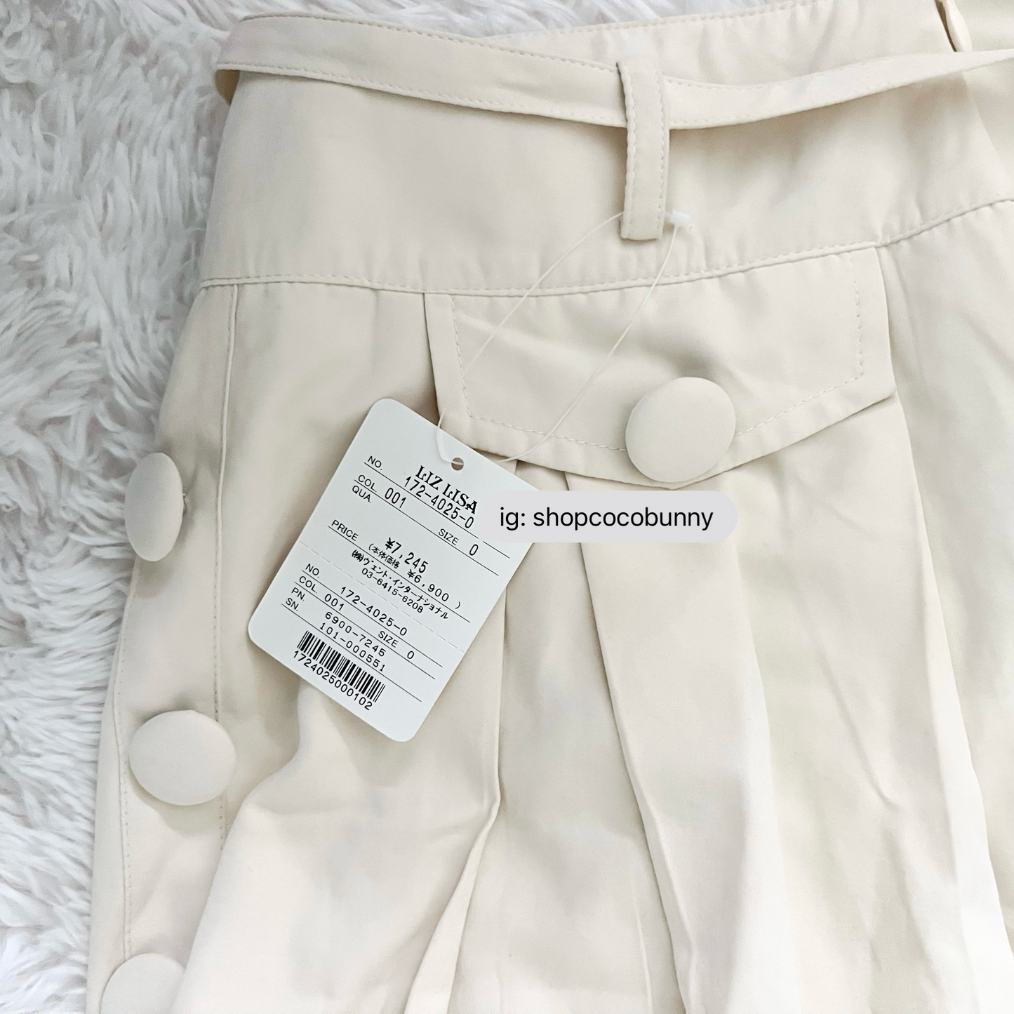 japanese brand liz lisa belt lace embroidered skirt