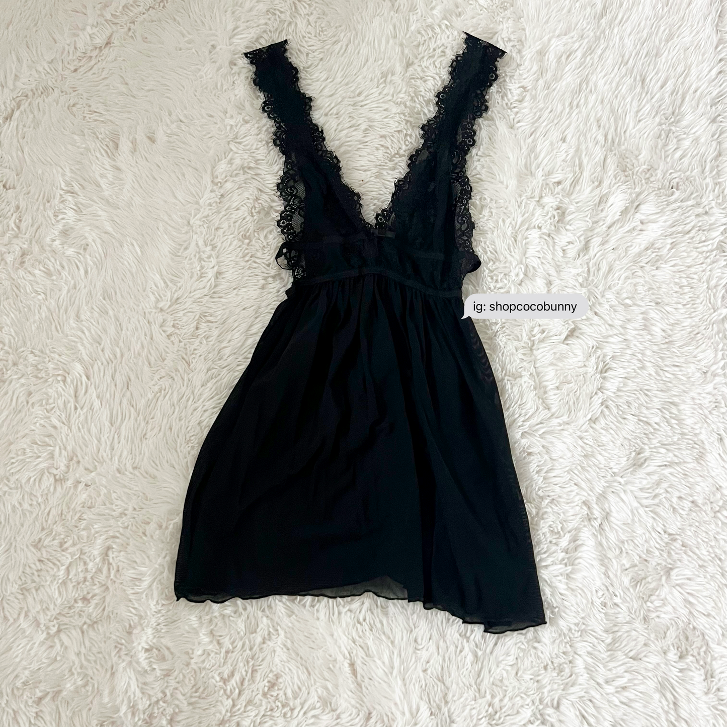 black lace v neckline slip dress