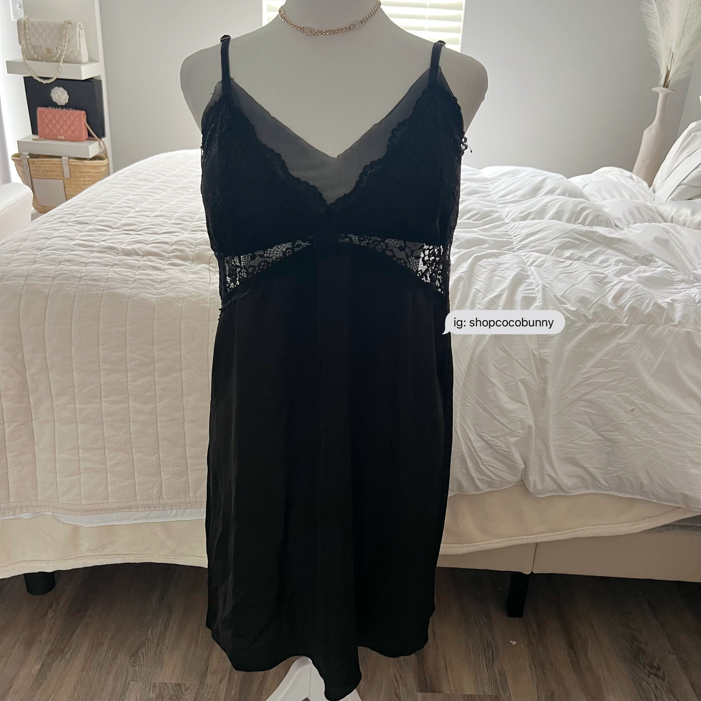 black floral padded bustier slip dress