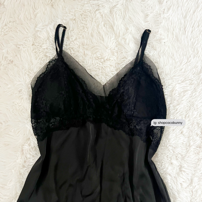 black floral padded bustier slip dress