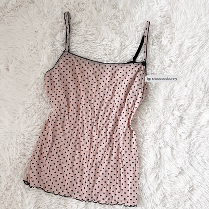 timeless polka dot tank camisole