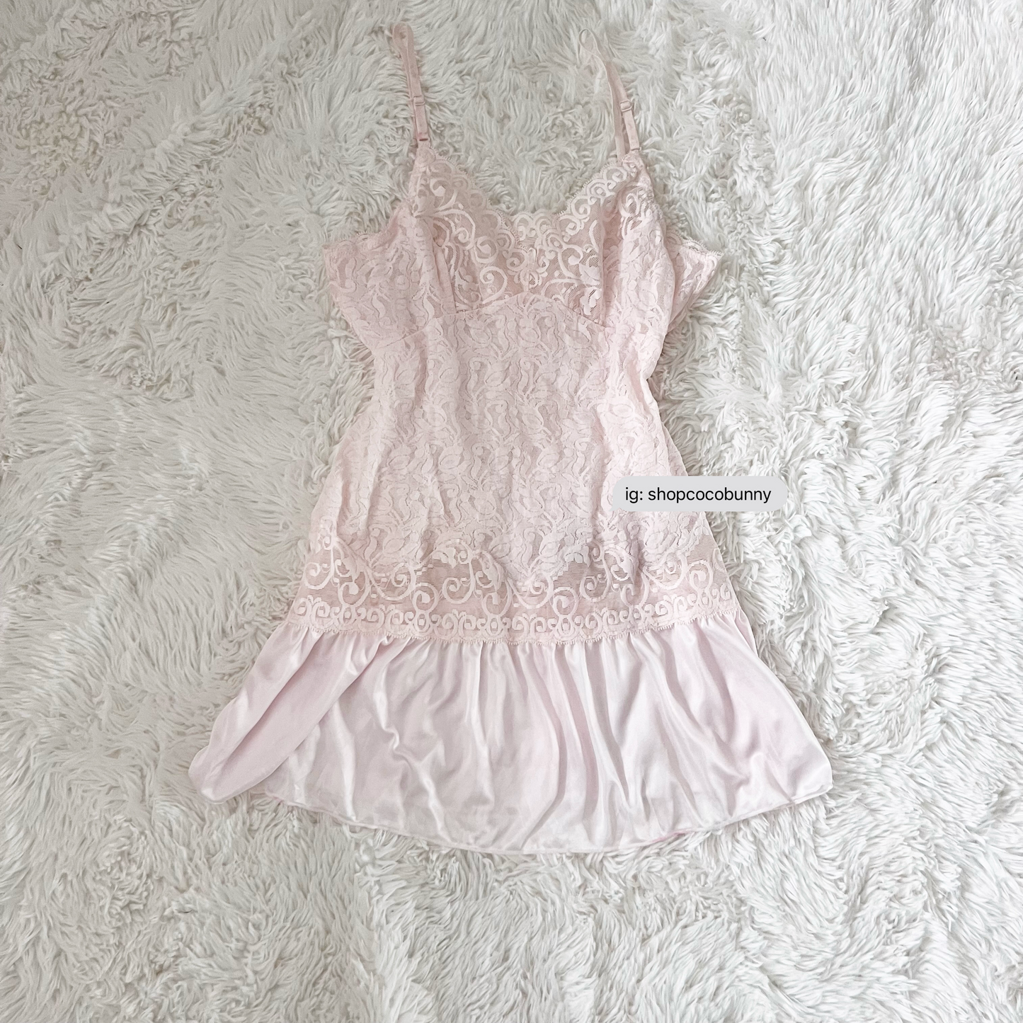 baby pink sheer floral lace slip dress