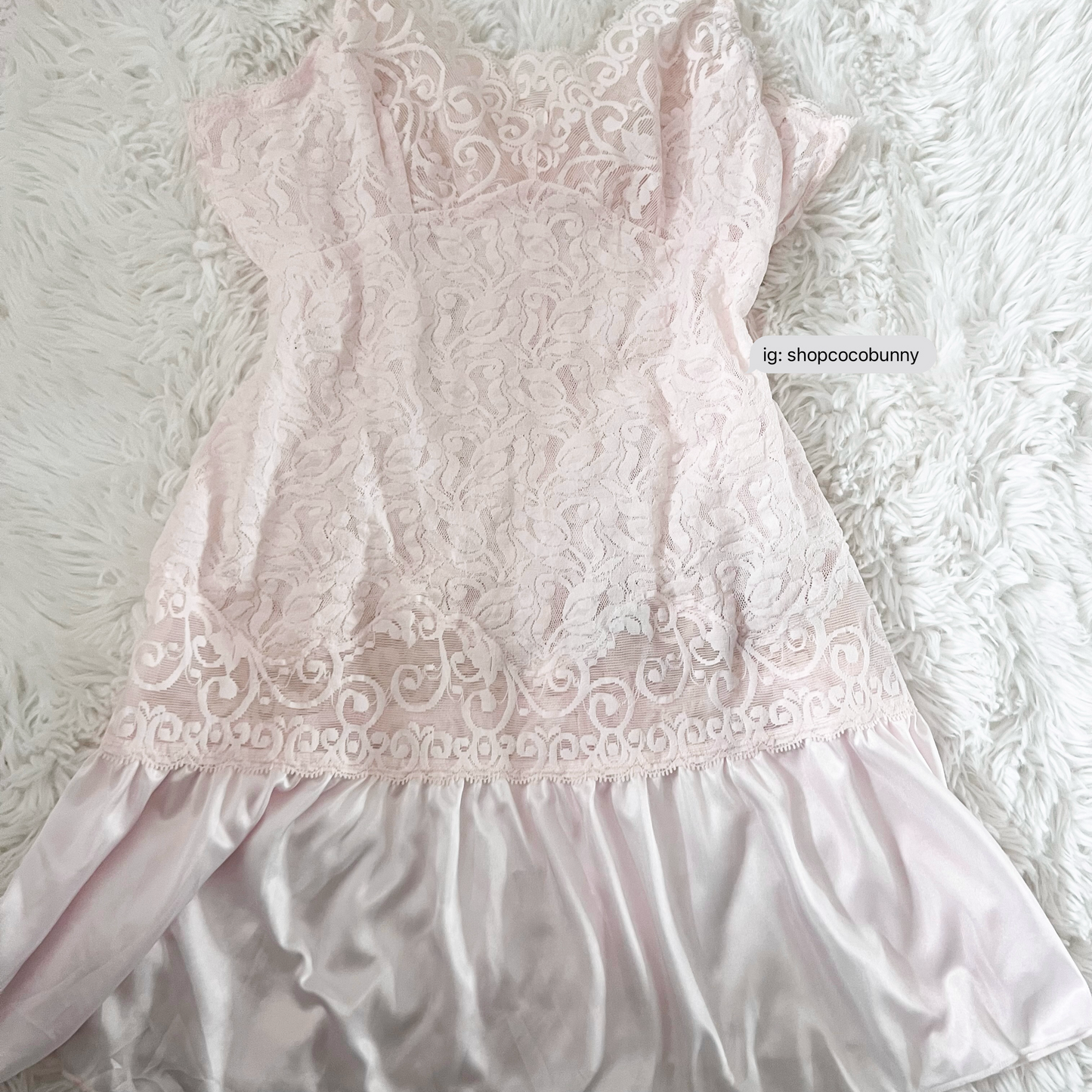 baby pink sheer floral lace slip dress