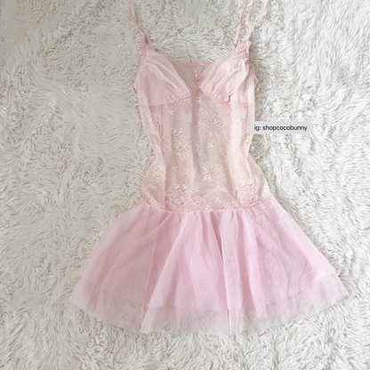 extravagantly vintage fidelia ballet slip dress