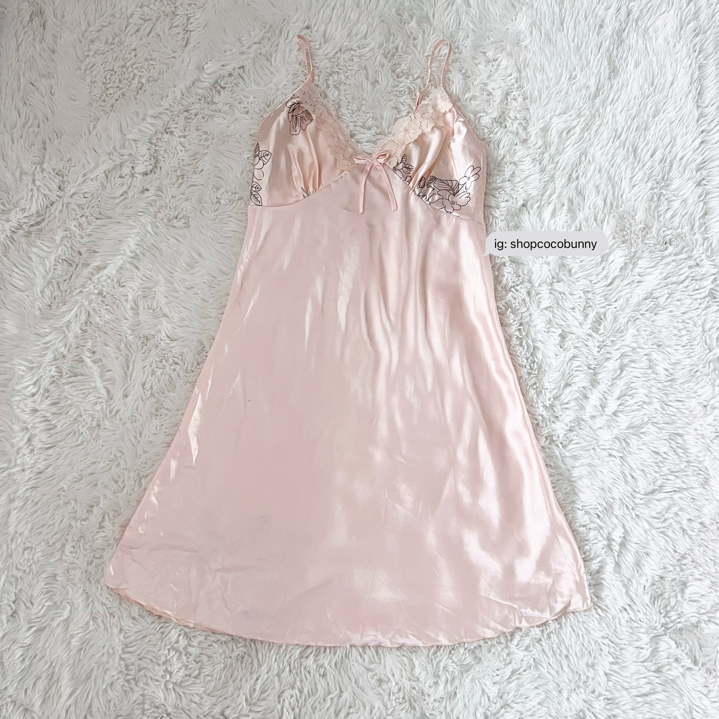light baby pink lace slip dress