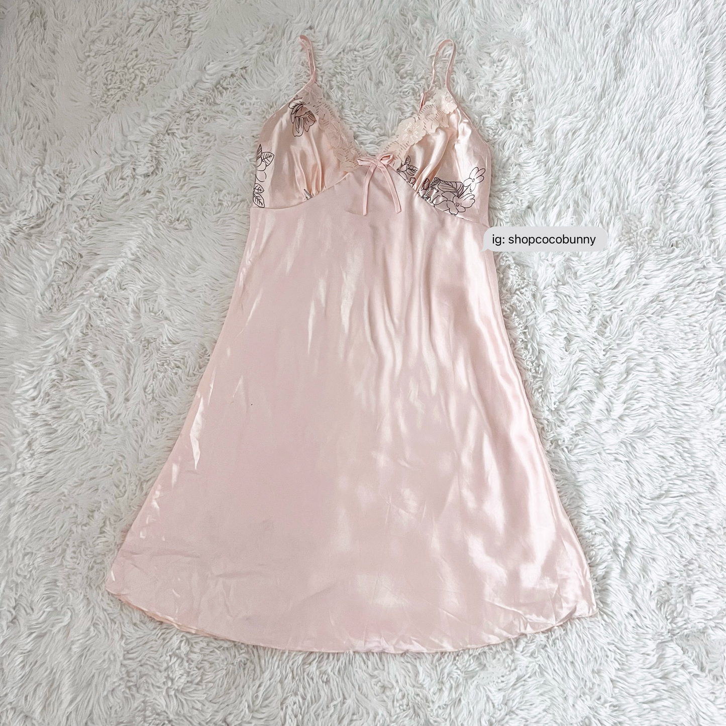 light baby pink lace slip dress