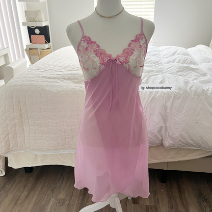 korean brand andre kim floral embroidery slip dress