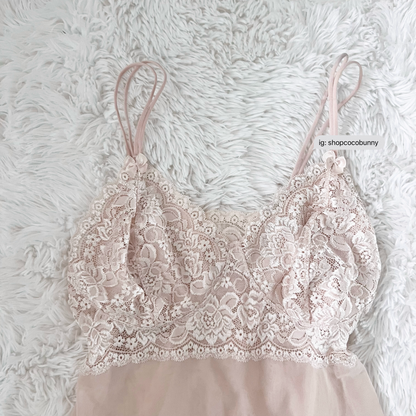 floral lace bustier camisole
