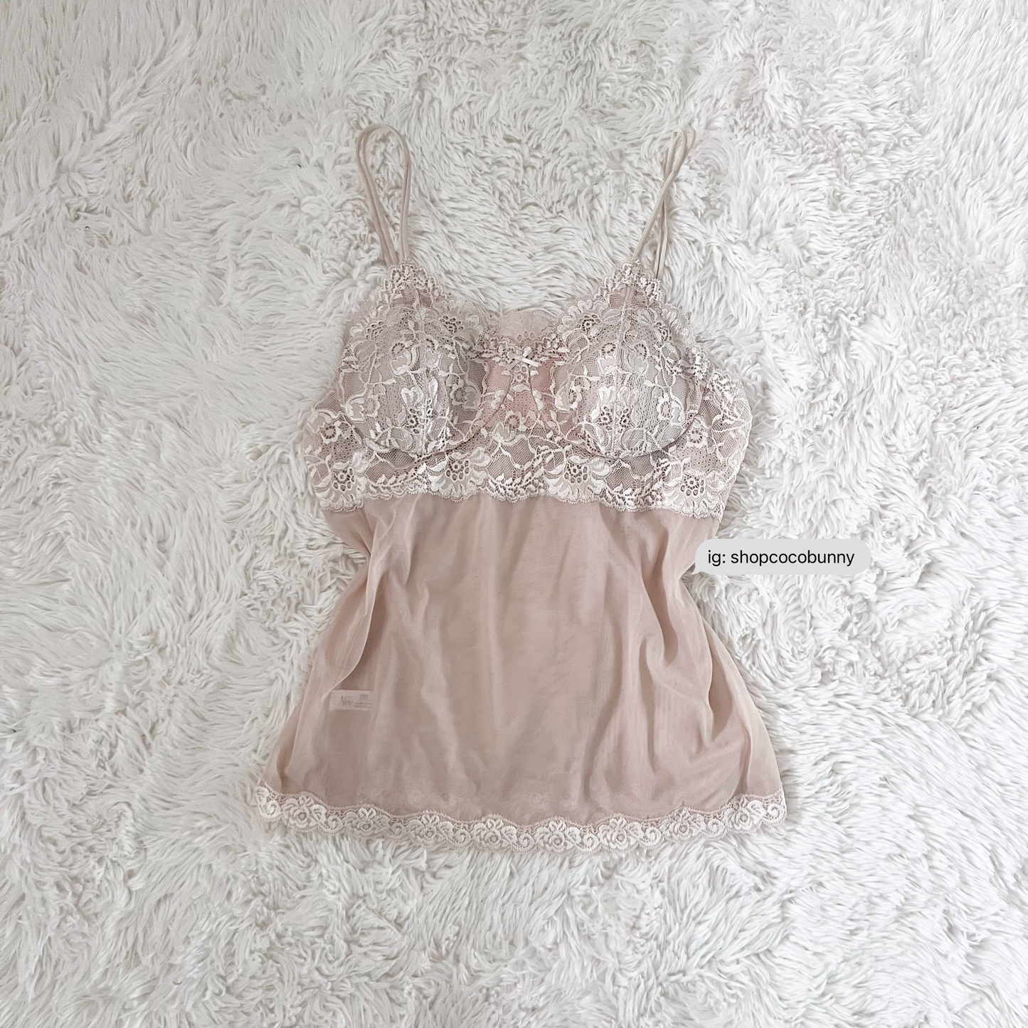 embroidered floral padded lace camisole