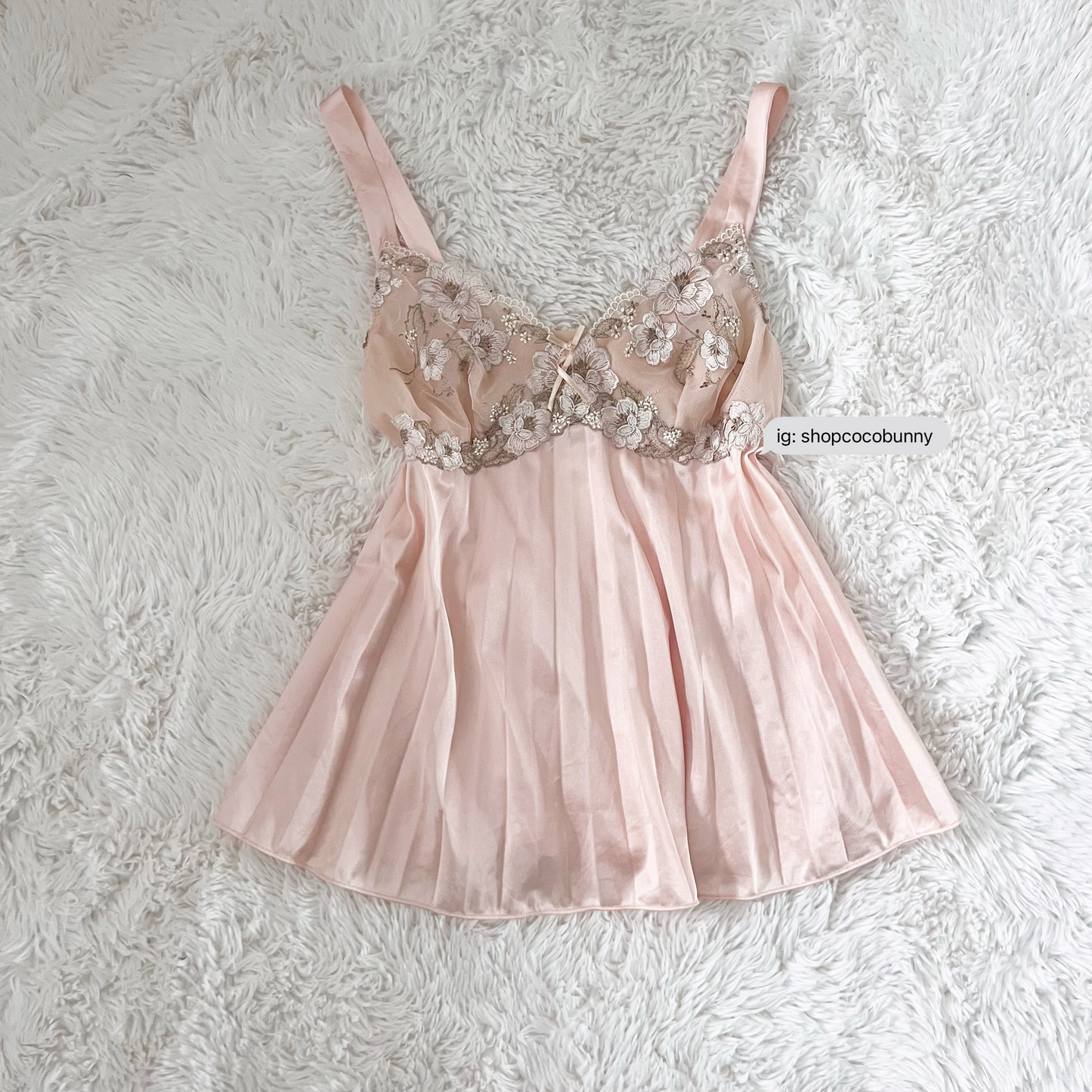 iconic pleated fidelia embroidered floral camisole