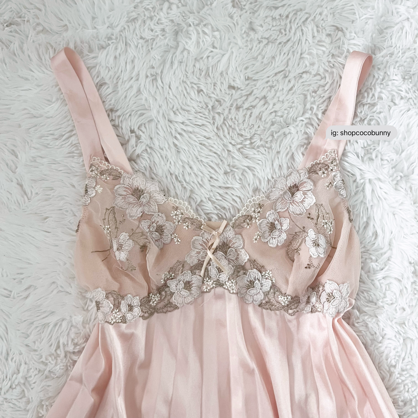 iconic pleated fidelia embroidered floral camisole