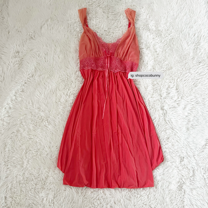 vintage fairy ruffle slip dress