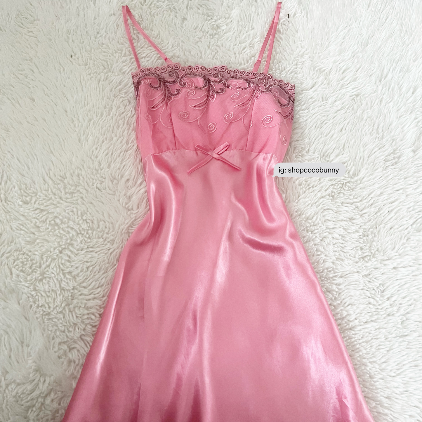 embroidery filigree pattern lace slip dress