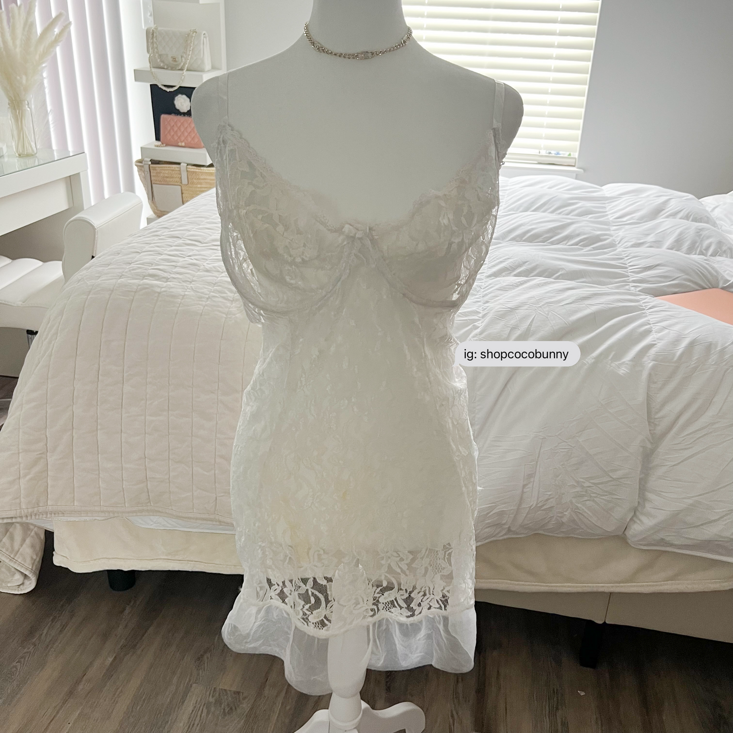 elegant moment lace bustier bow slip dress