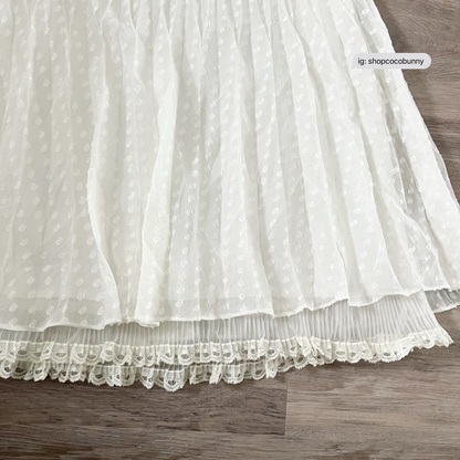 olivia lauren pleated lace skirt