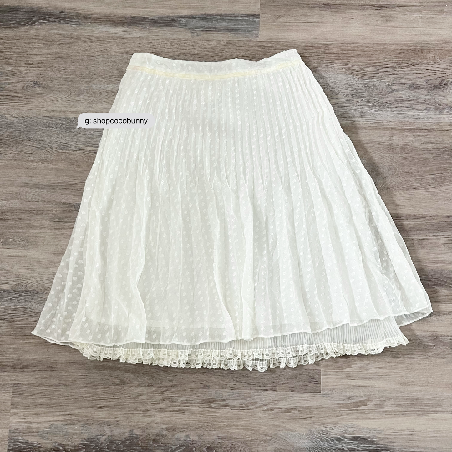 olivia lauren pleated lace skirt