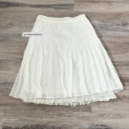olivia lauren pleated lace skirt