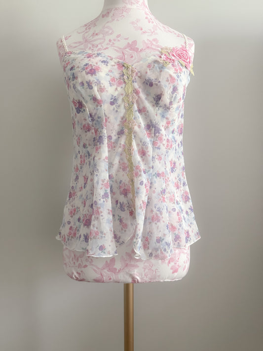 floral coconut berry mojito camisole