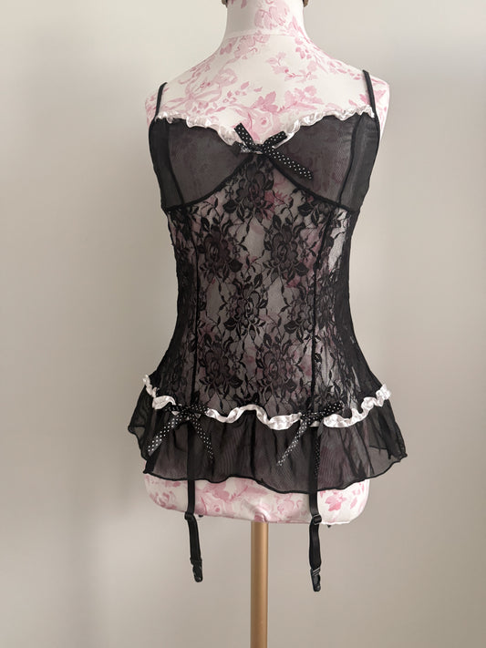 blackberry ruffle splash margarita corset