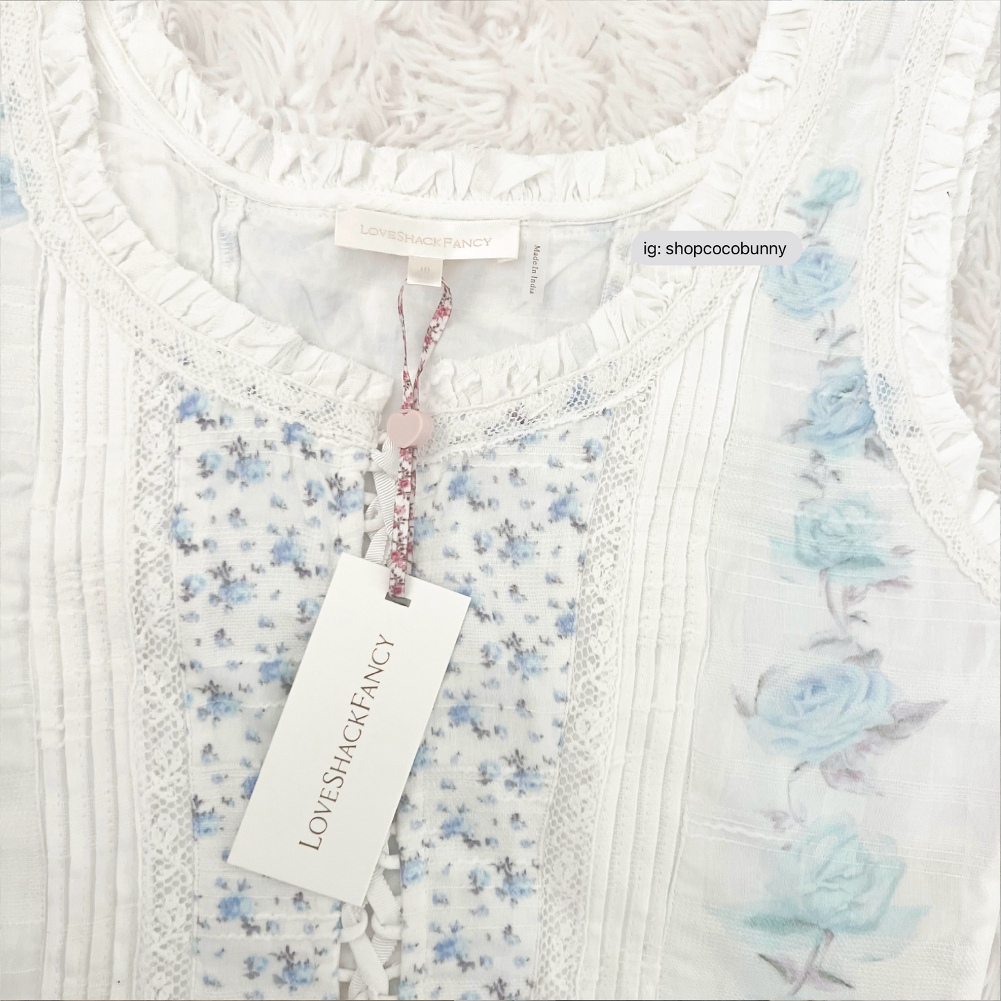 loveshackfancy corvelle cotton bustier top