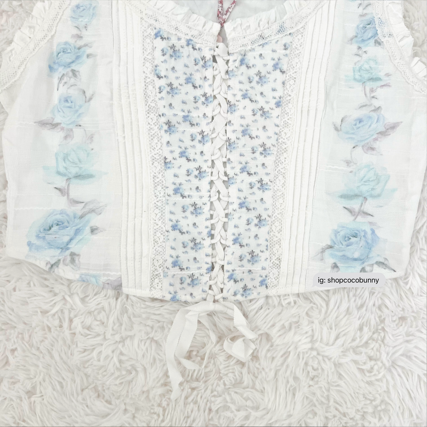 loveshackfancy corvelle cotton bustier top