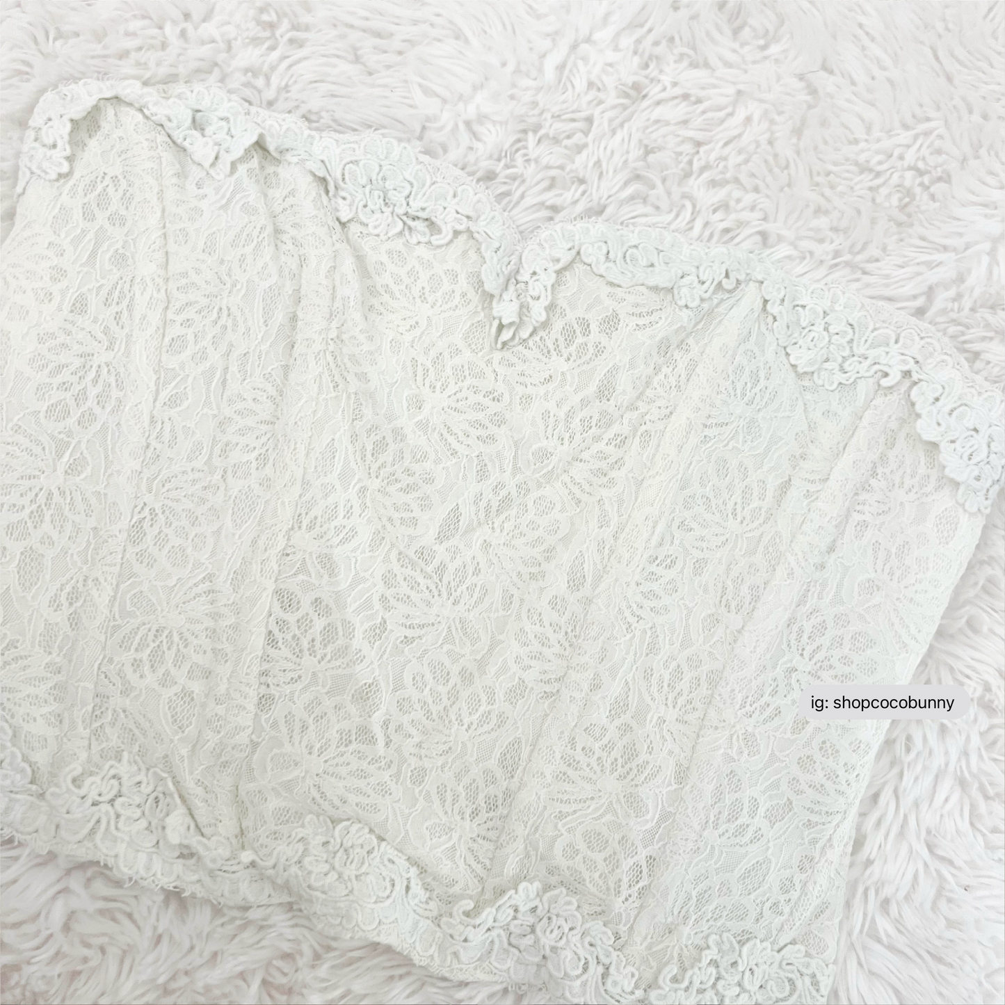 loveshackfancy arno lace bustier top