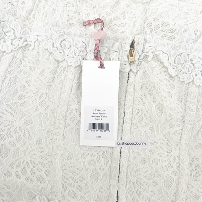 loveshackfancy arno lace bustier top