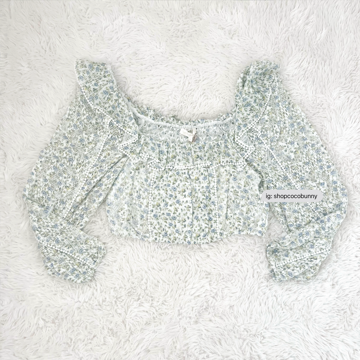 loveshackfancy dorabella crop top