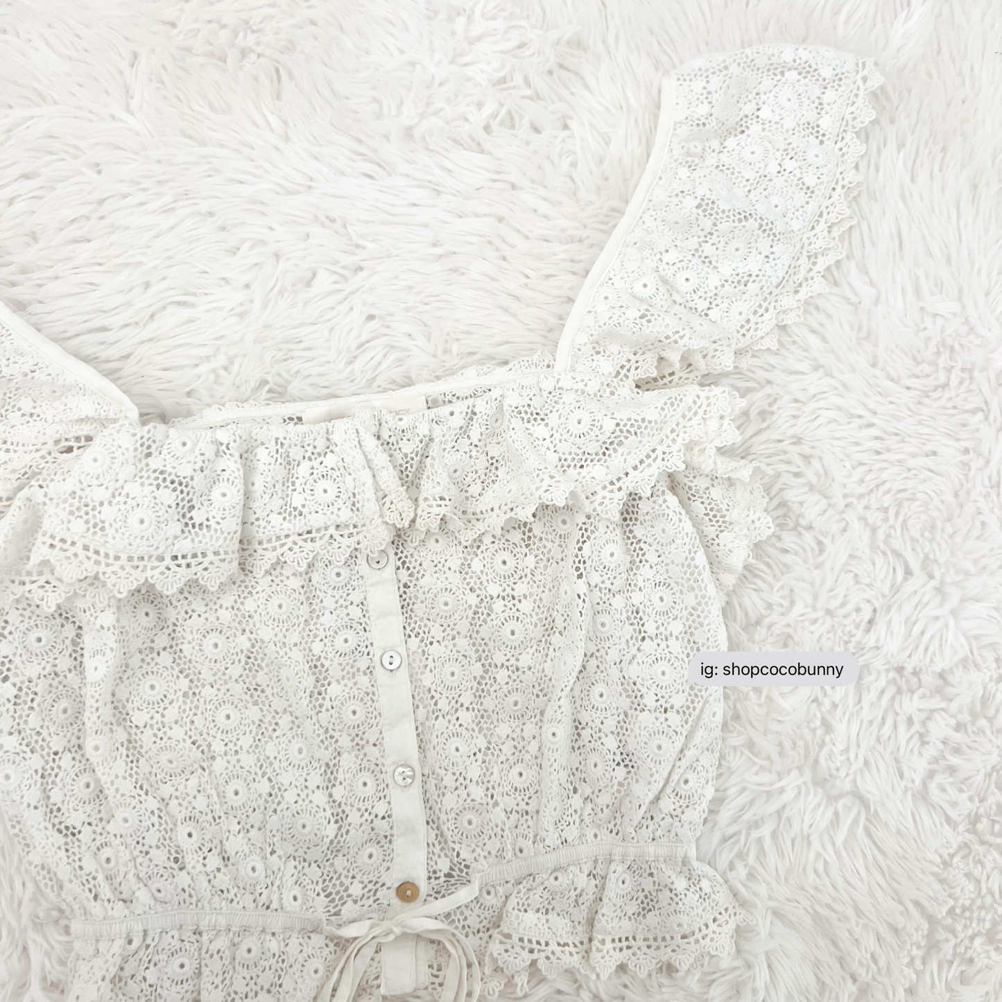 loveshackfancy mia lace top