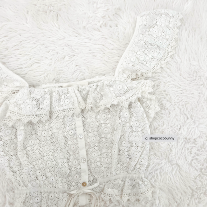 loveshackfancy mia lace top