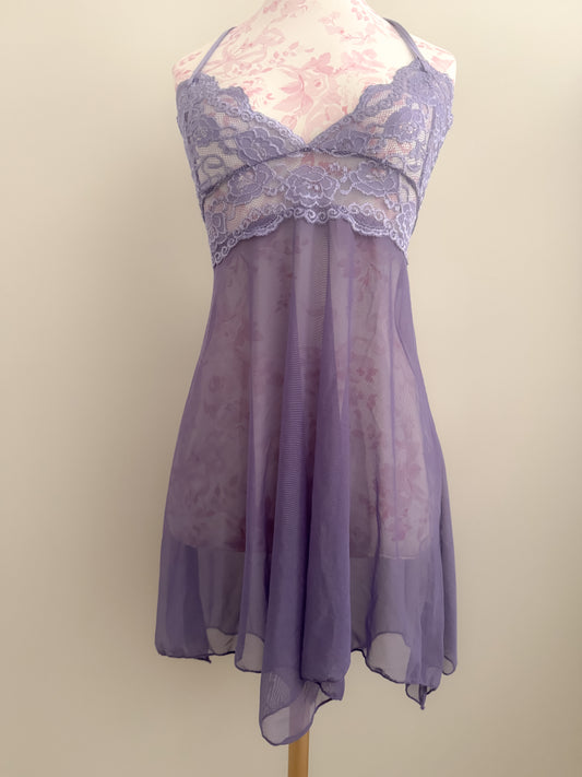 twilight plum splash margarita slip dress