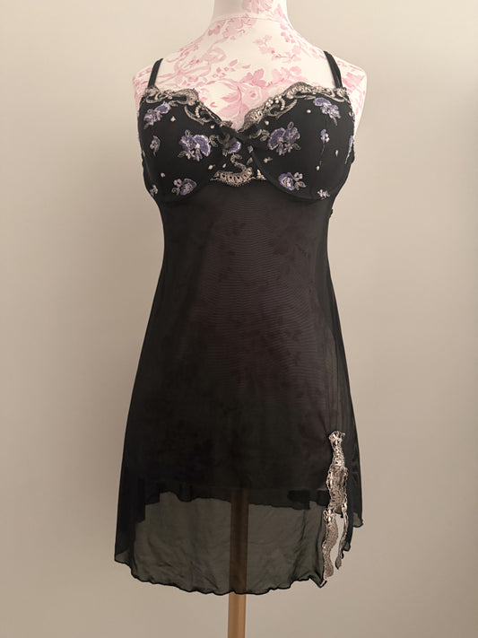 lavender bloom splash margarita slip dress